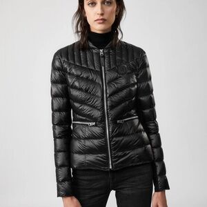 Authentic Mackage 'Petra' Jacket Down Fill Sz Med Black Nwt